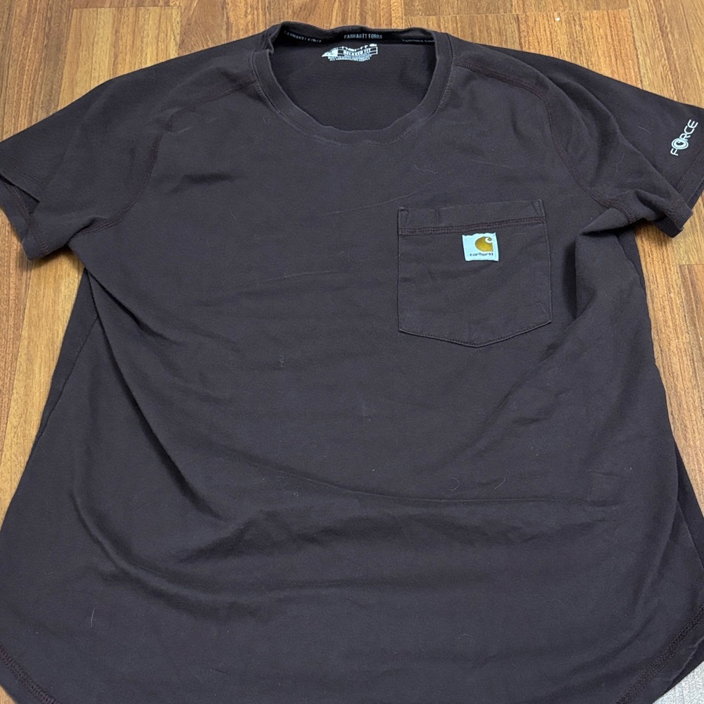 Carhartt Women’s Dark Brown Short Sleeve Tee